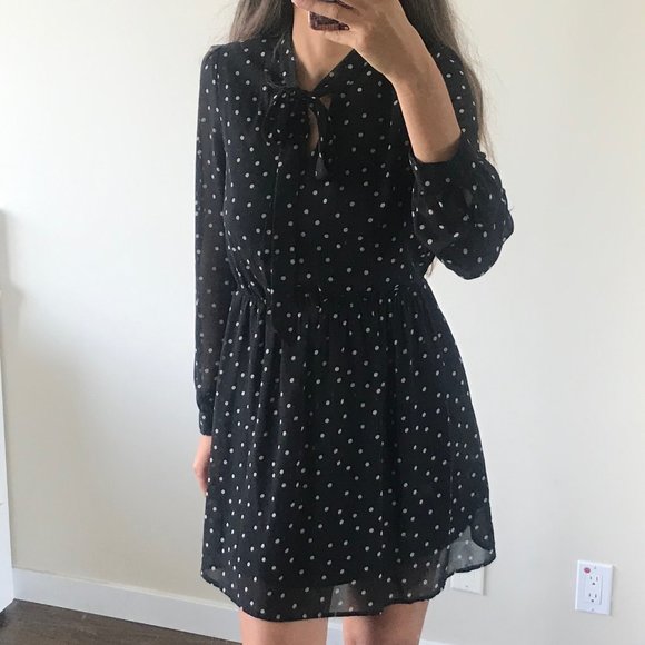 polka dot chiffon dress - Picture 3 of 3